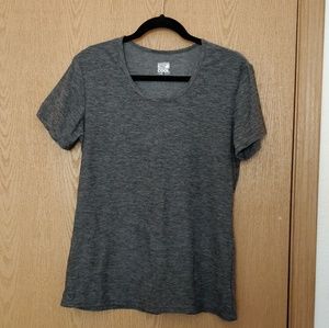 Weatherproof Short Sleeve Scoop Neck Exercise Tee